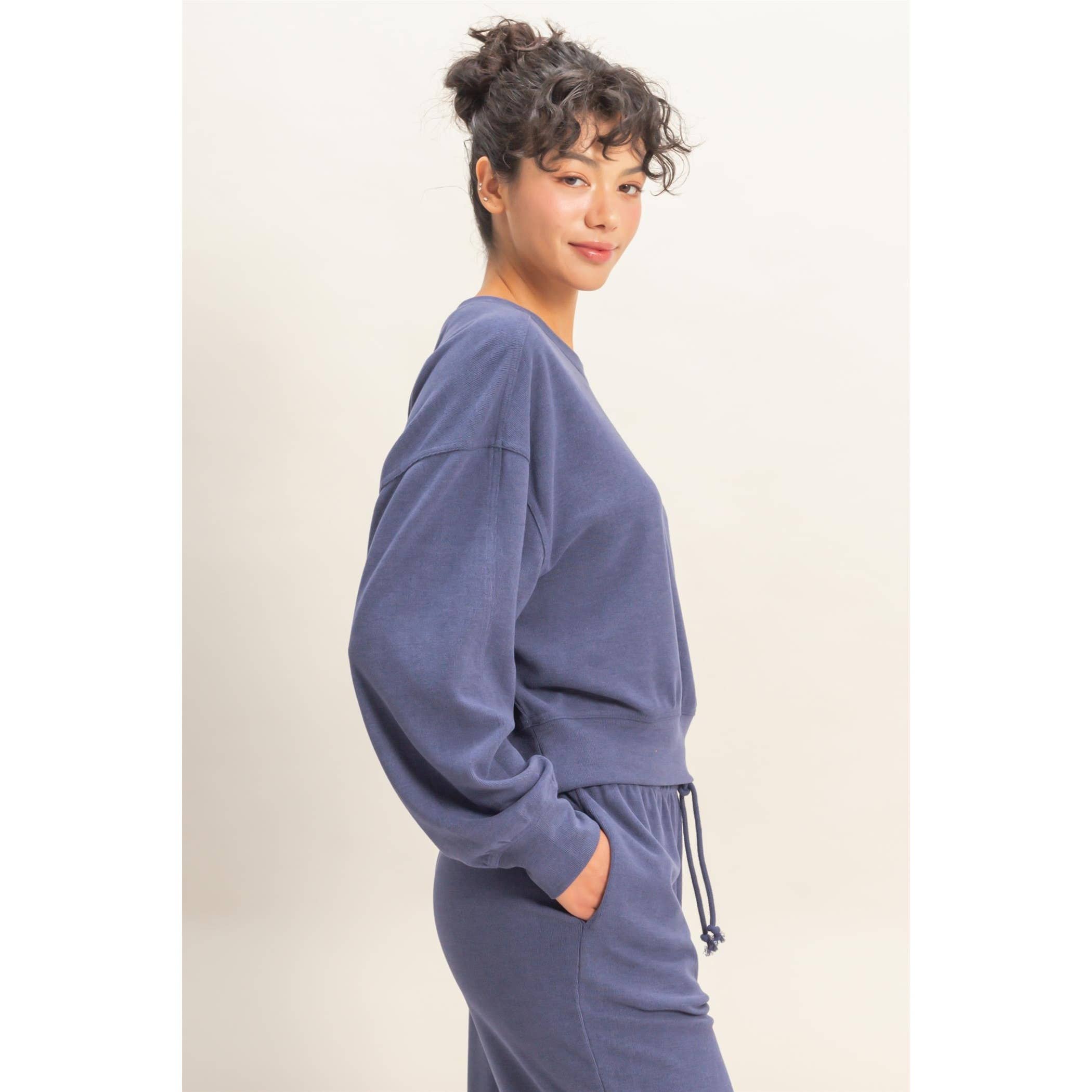 Madison Ribbed Relaxed Fit Sweatshirt