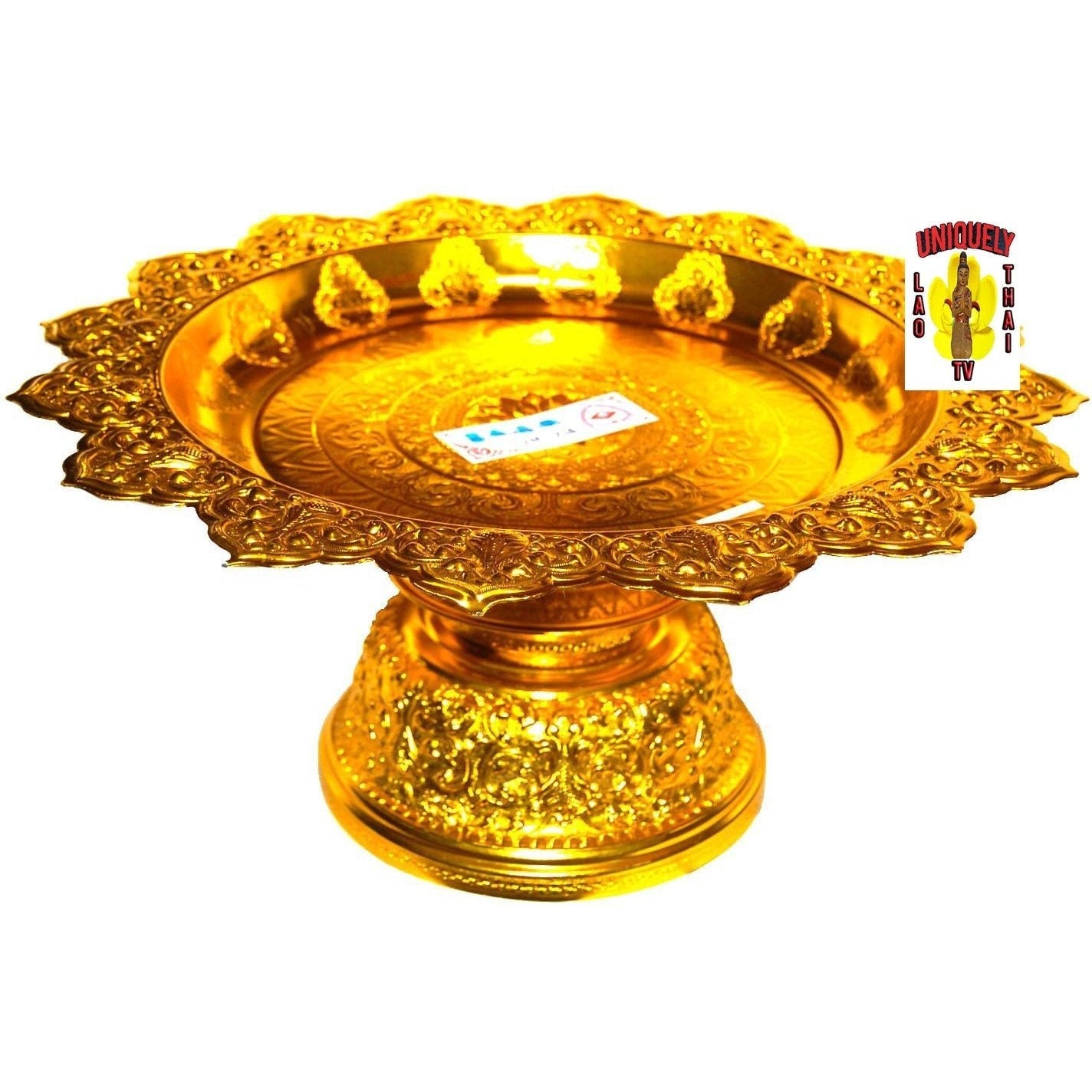 Gold Finish Serving Stand Pick a Size