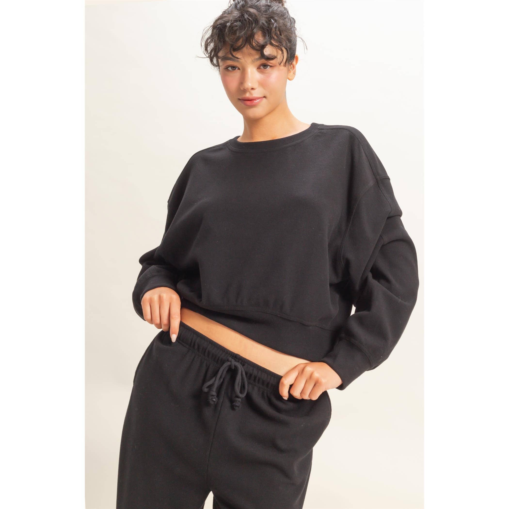 Madison Ribbed Relaxed Fit Sweatshirt