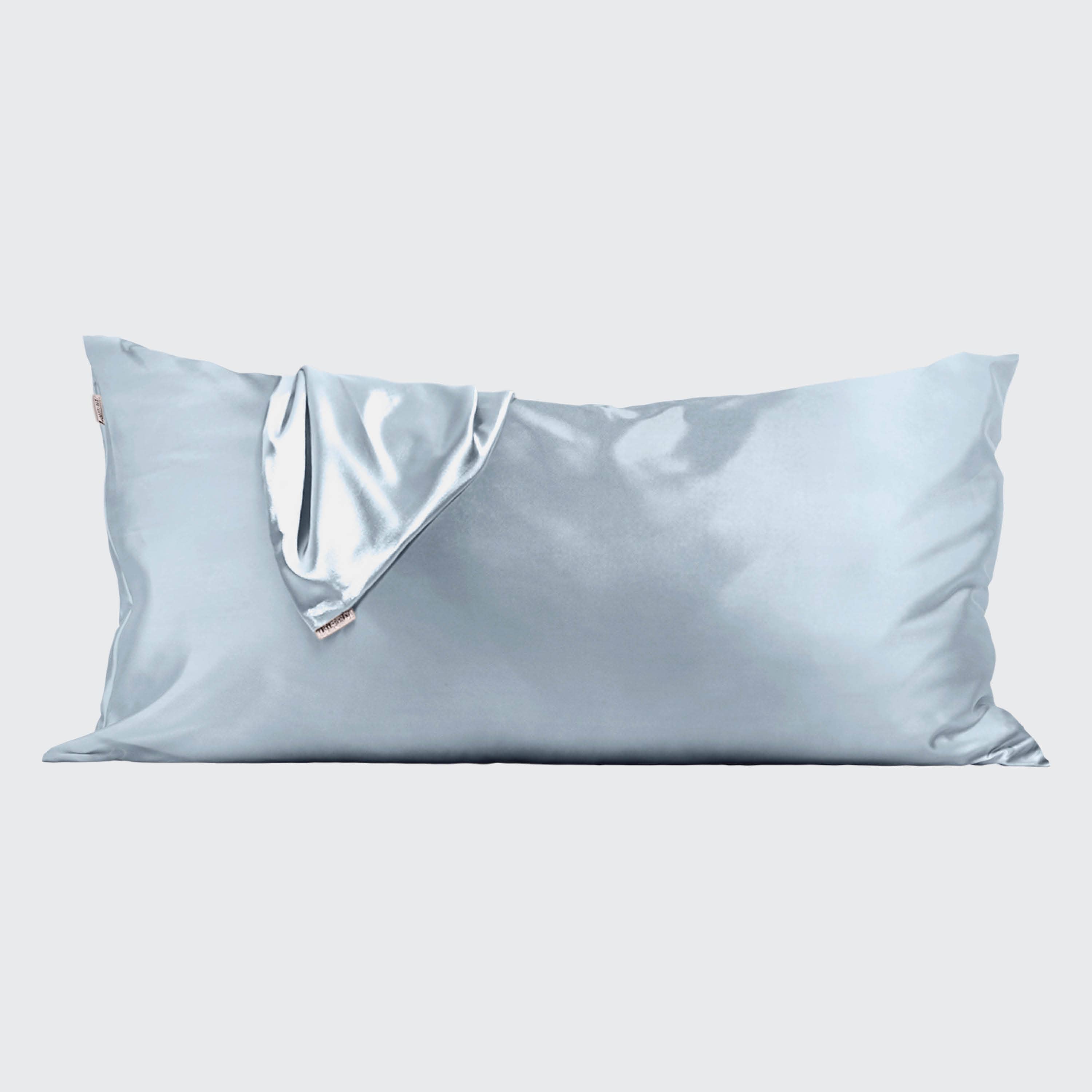 Satin Pillowcase - Haze Blue - King