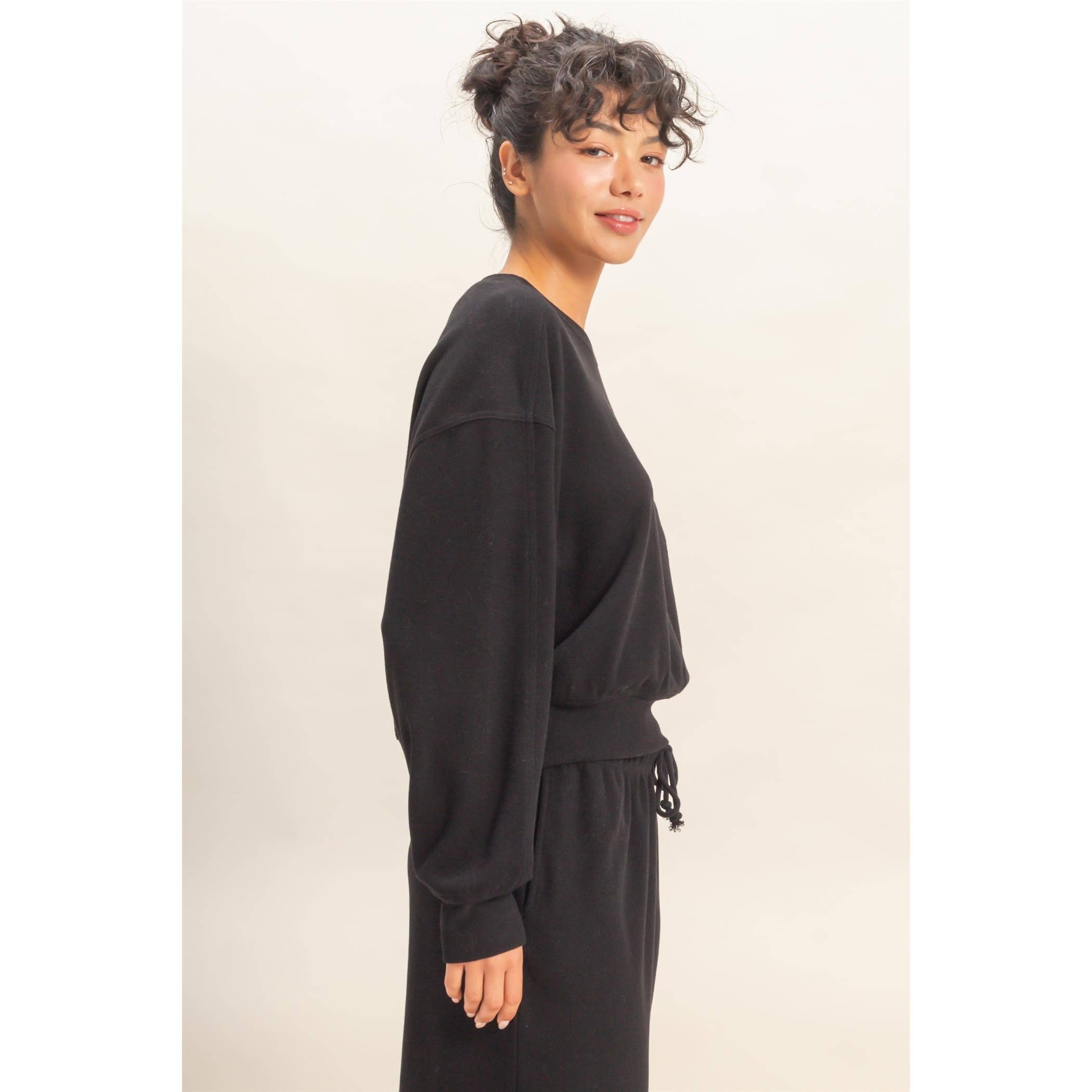 Madison Ribbed Relaxed Fit Sweatshirt